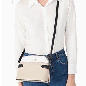 Kate Spade Staci Colorblock DomeCrossbody Bag in Warm Beige Multi NWT
